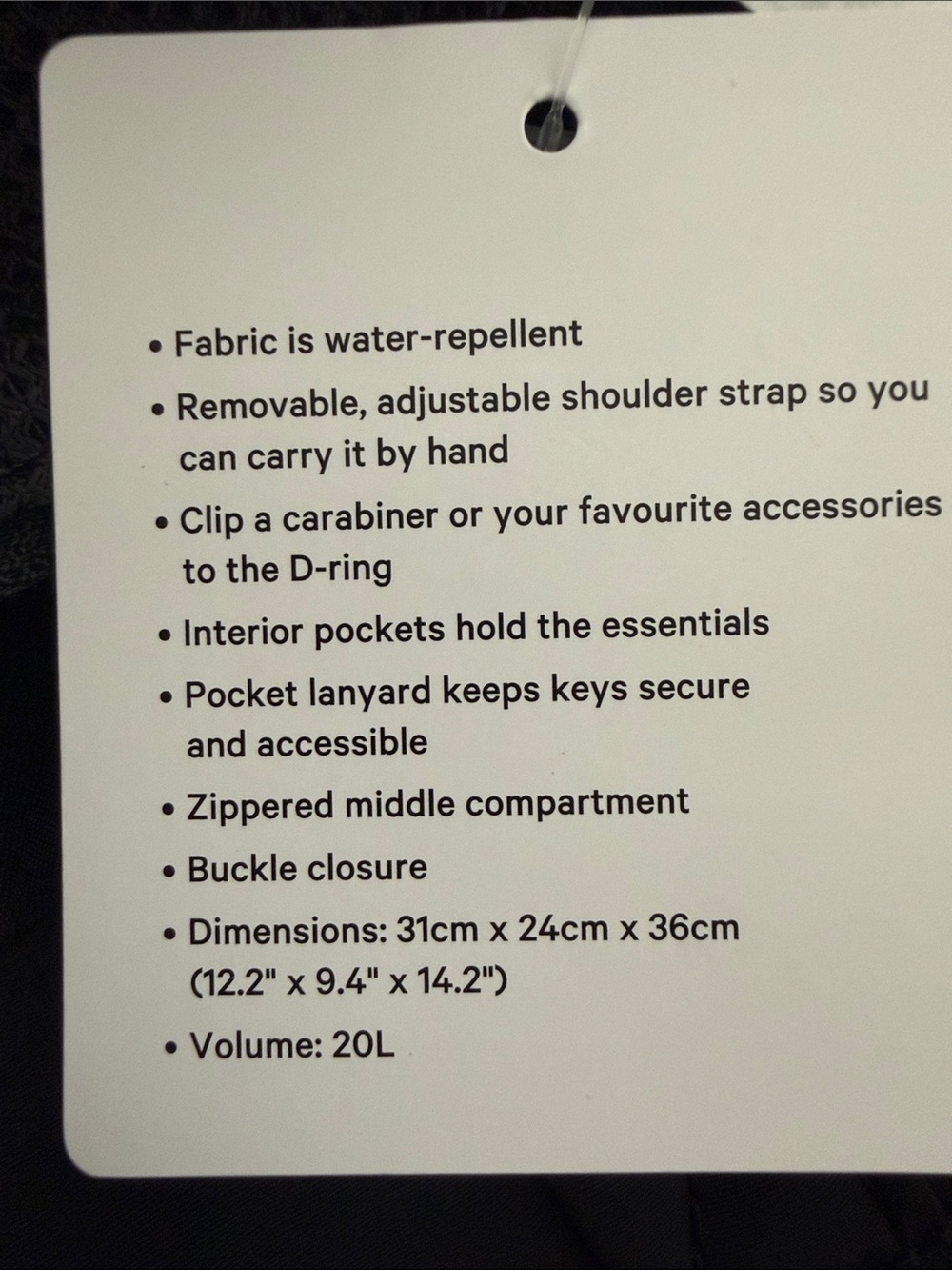 lululemon athletica On My Level Black Tote Bag - Picture 8 of 8
